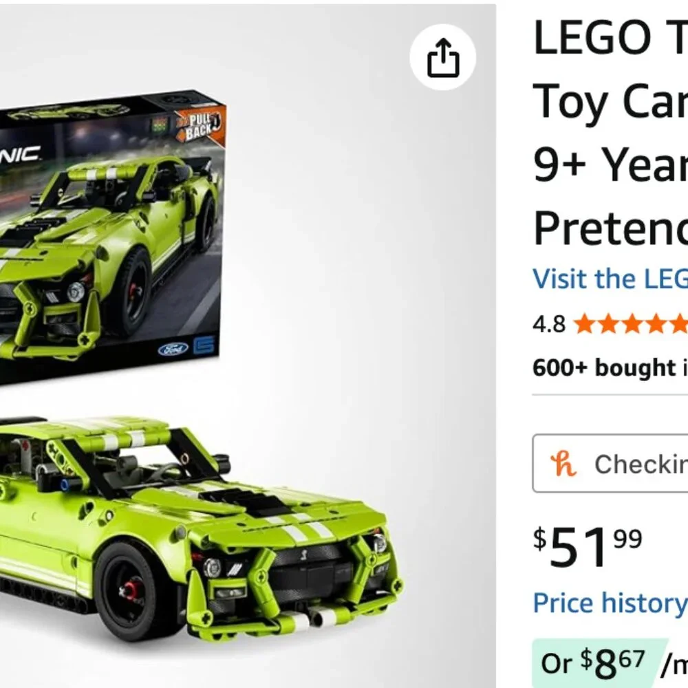 NIB LEGO Technic Ford Mustang Shelby GT500 (42138) - Sealed - Picture 2 of 2